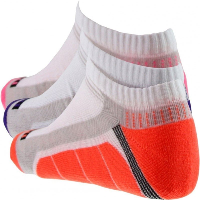 SOCKS EQUIPEMENT Lot de 3 paires de Socquettes Femme Microcoton LESTECHNIK Blanc Multicolore