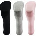 TWINDAY Lot de 3 paires de Chaussettes Femme Coton COLORES Gris chiné Noir Rose