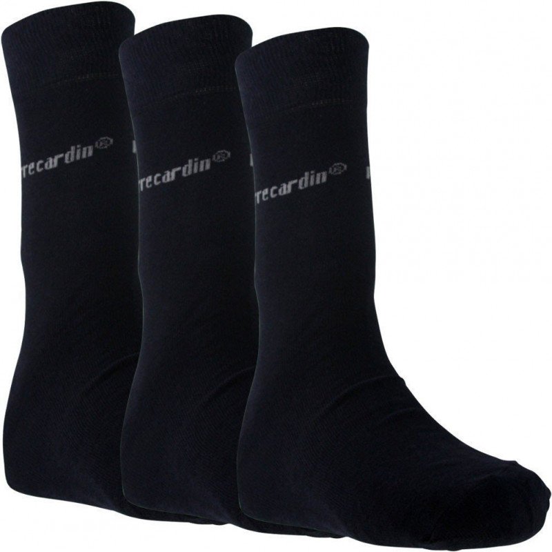 PIERRE CARDIN Lot de 3 paires de Chaussettes Homme Coton PACK Marine