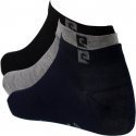 PIERRE CARDIN Lot de 3 paires de Socquettes Homme Coton DONNA Marine Gris Noir