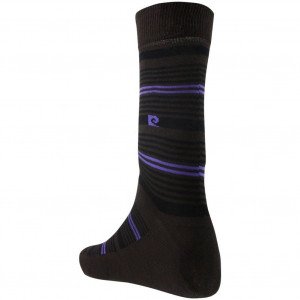 PIERRE CARDIN  Chaussettes Homme Coton FINES Chocolat