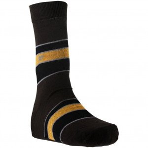 PIERRE CARDIN  Chaussettes Homme Coton LARGE Chocolat