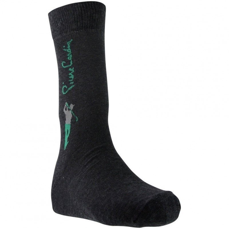 PIERRE CARDIN  Chaussettes Homme Coton GOLFEUR Anthracite