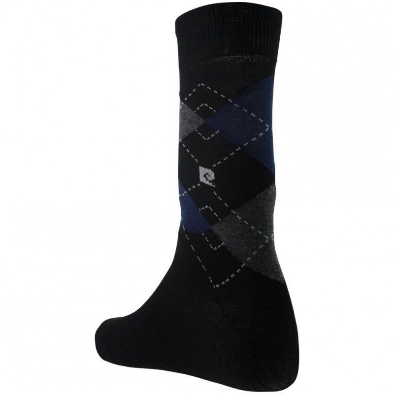 PIERRE CARDIN  Chaussettes Homme Coton JACQUARD Noir