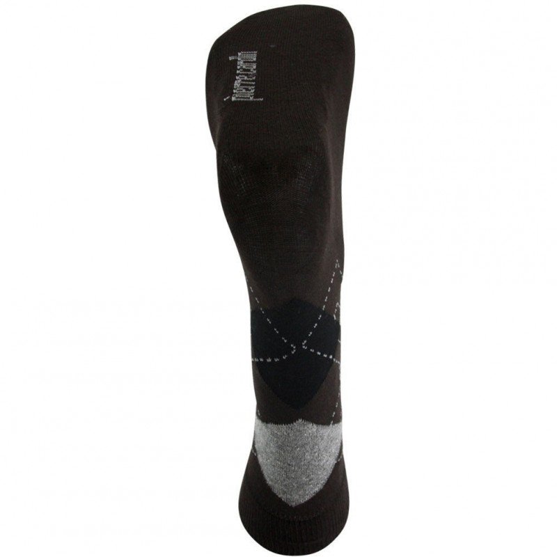 Chaussettes Homme JACQUARD Marron et Gris