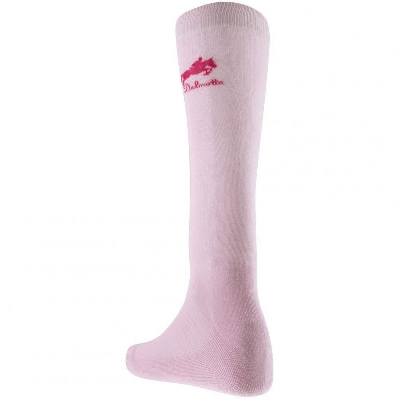 Mi-bas Femme EQUITATION UNI Rose et Fuchsia