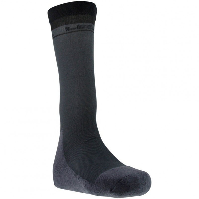 NICOLAS DELMOTTE Chaussettes Hautes Homme Microcoton EQUITATION TUBULAIR Gris