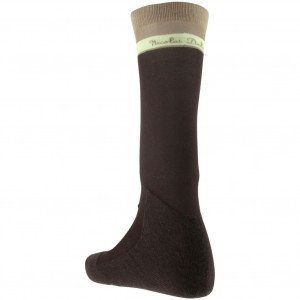 NICOLAS DELMOTTE Chaussettes Hautes Homme EQUITATION TUB Chocolat