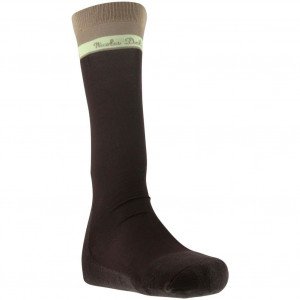 NICOLAS DELMOTTE Chaussettes Hautes Homme EQUITATION TUB Chocolat