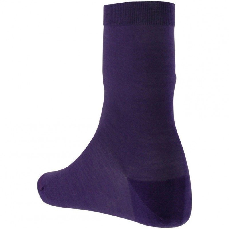 LABONAL Chaussettes Femme Laine JERSEY Prune