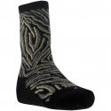 LABONAL Chaussettes Femme Viscose PEAU DE BETE Zèbre Noir