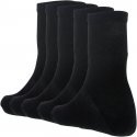 TWINDAY Lot de 5 paires de Chaussettes Femme Coton LESUNIES Noir