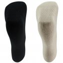 TWINDAY Lot de 2 paires de Chaussettes Femme Microfibre DOUCEUR Beige Noir