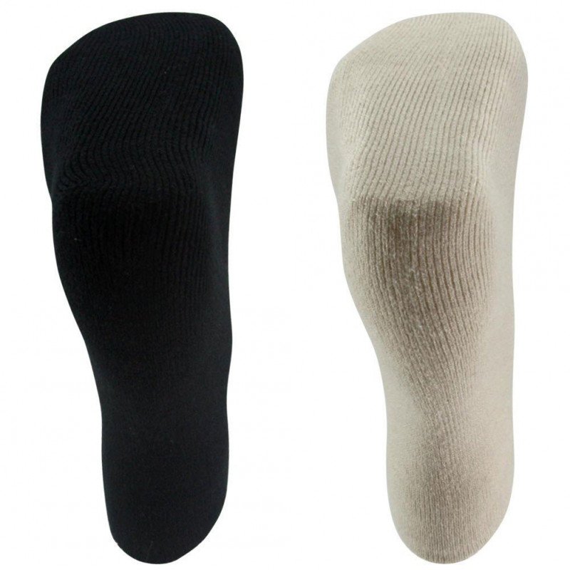 TWINDAY Lot de 2 paires de Chaussettes Femme Microfibre DOUCEUR Beige Noir