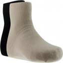 TWINDAY Lot de 2 paires de Chaussettes Femme Microfibre DOUCEUR Beige Noir