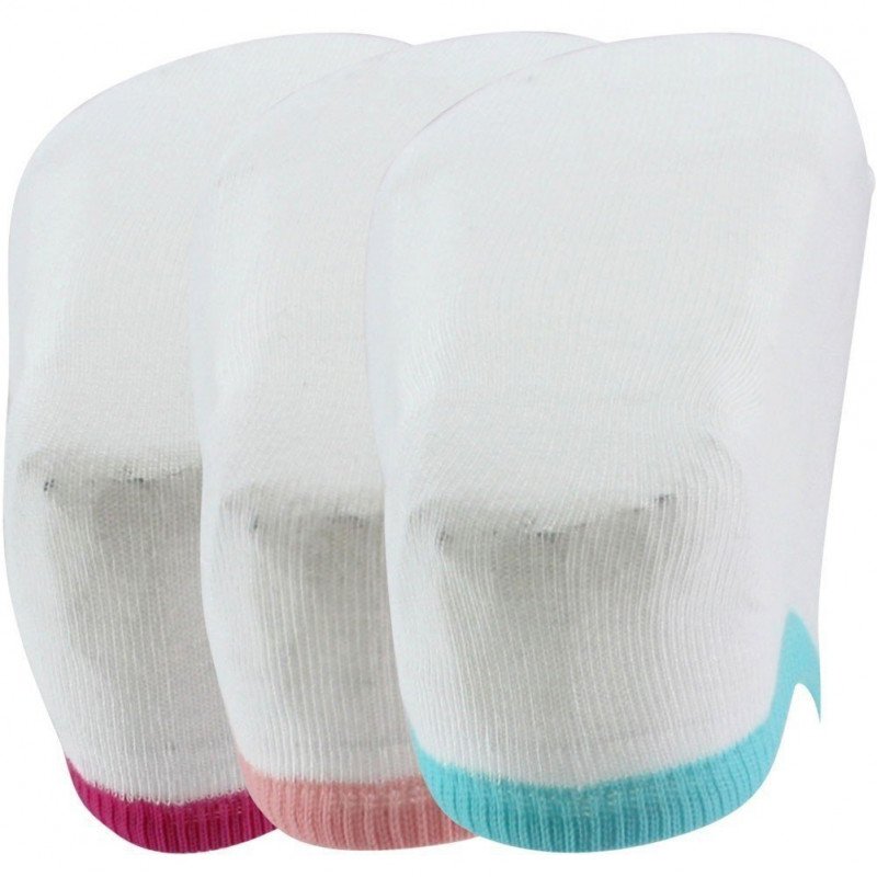 TWINDAY Lot de 3 paires de Socquettes Femme Coton LESINVISIBLES Blanc