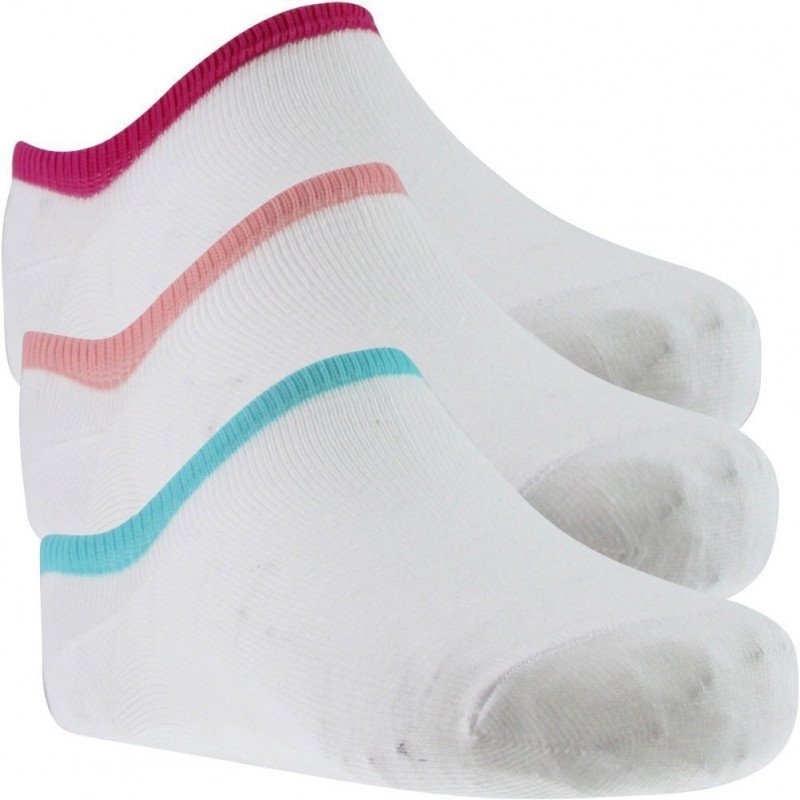 TWINDAY Lot de 3 paires de Socquettes Femme Coton LESINVISIBLES Blanc