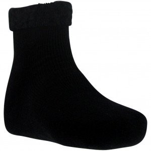 TWINDAY Chaussettes Femme Microfibre REVERS FOR BED Noir