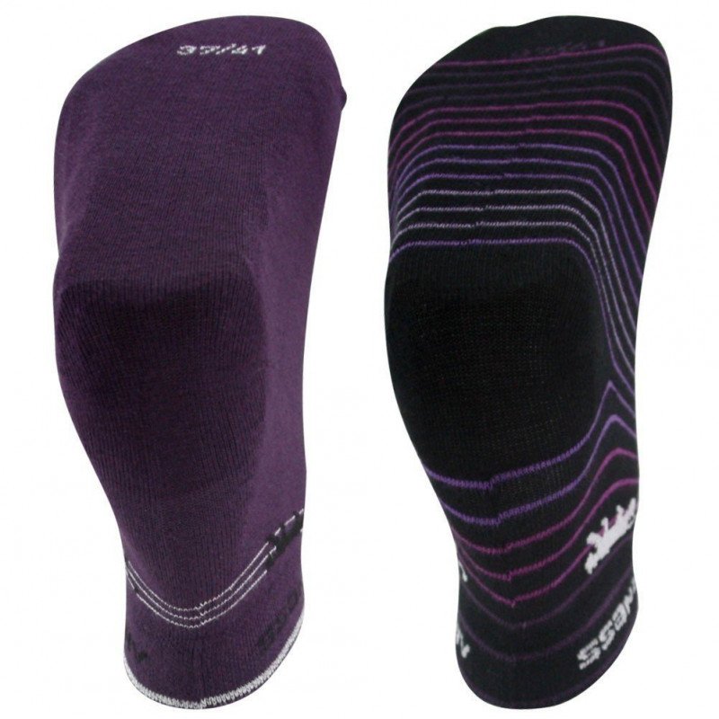 AIRNESS Lot de 2 paires de Mi-chaussettes Femme Coton STRIPES Violet Rayures Violet