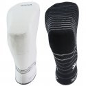 AIRNESS Lot de 2 paires de Mi-chaussettes Femme Coton STRIPES Blanc Rayures Gris