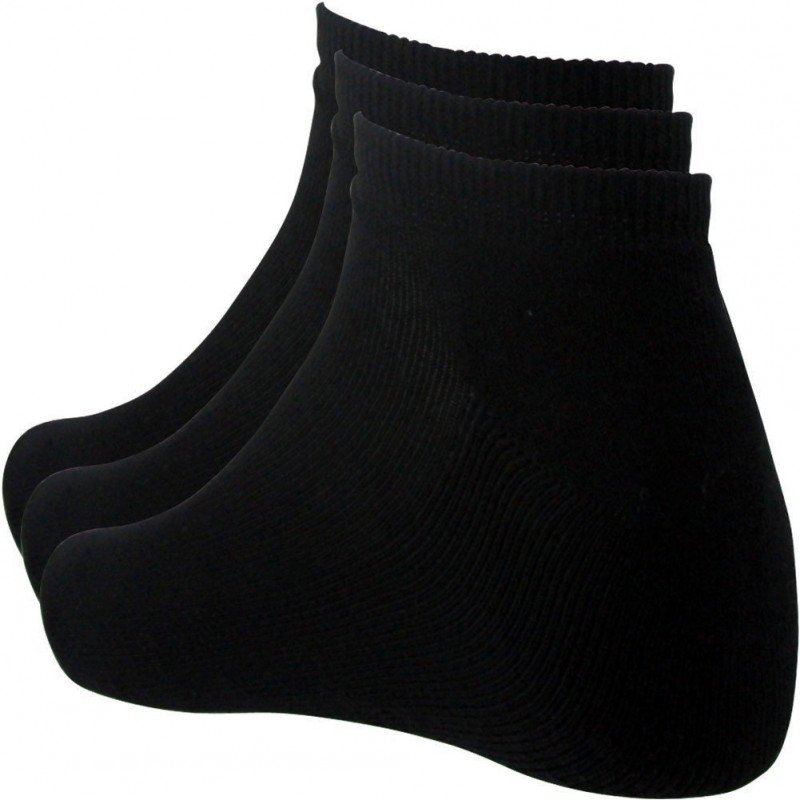 SOCKS EQUIPEMENT Lot de 3 paires de Socquettes Homme Coton TERRY Noir