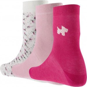TWINDAY 3 paires Chaussettes Femme Coton LIBSCOTTISH Fuchsia Blc