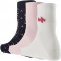 TWINDAY Lot de 3 paires de Chaussettes Femme Coton LIBERTY SCOTTISH Marine Blanc