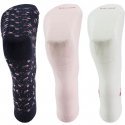 TWINDAY 3 paires Chaussettes Femme LIBERTYSCOTTISH Marine Blanc