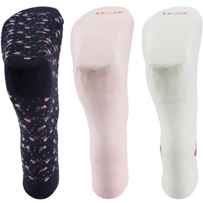 TWINDAY 3 paires Chaussettes Femme LIBERTYSCOTTISH Marine Blanc