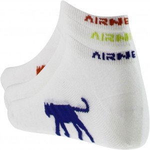 AIRNESS Lot de 3 paires de Socquettes Homme Coton CORPORATE Blanc