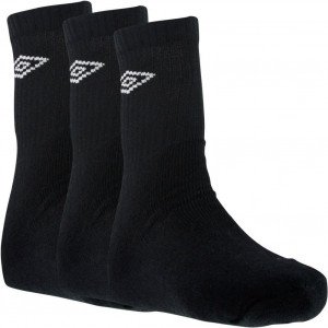 UMBRO Lot de 3 paires de Chaussettes Homme Coton TENNIS Noir