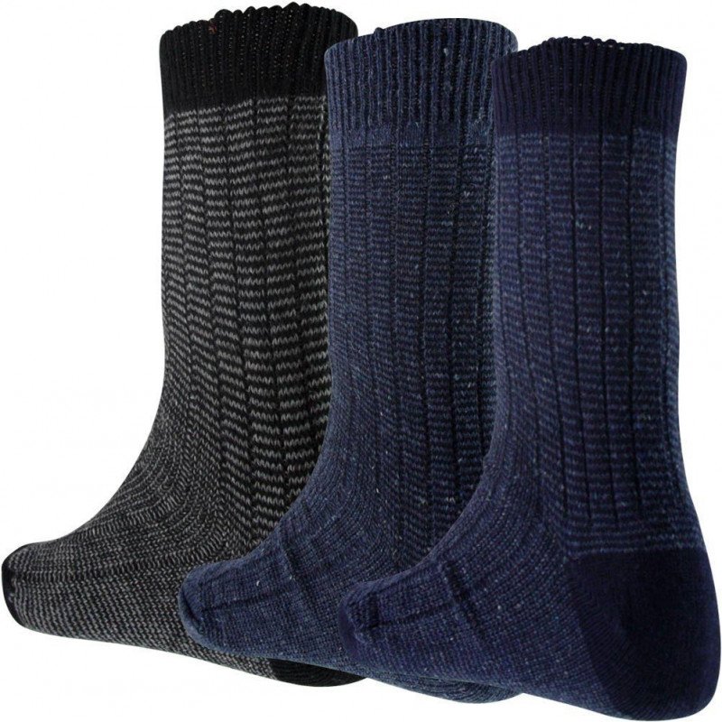 LOT DE 3 Chaussettes Chaussettes Homme TRAVAIL INUSABLE Noir et Bleu