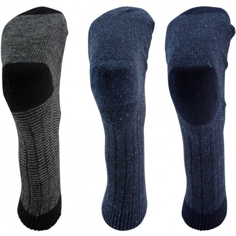 LOT DE 3 Chaussettes Chaussettes Homme TRAVAIL INUSABLE Noir et Bleu