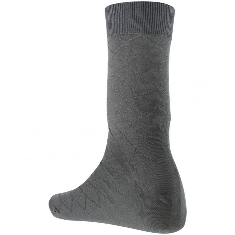 ATHENA Chaussettes Homme Fil d'Ecosse LES LOSANGES Gris