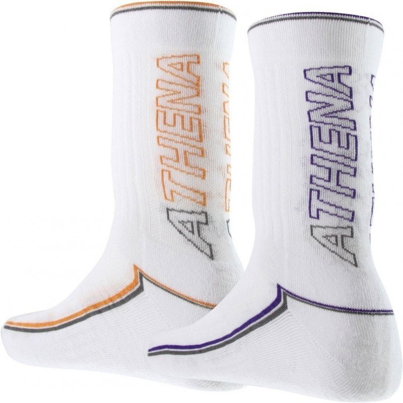 LOT DE 2 Chaussettes Chaussettes Homme FINES RAYURES Blanc