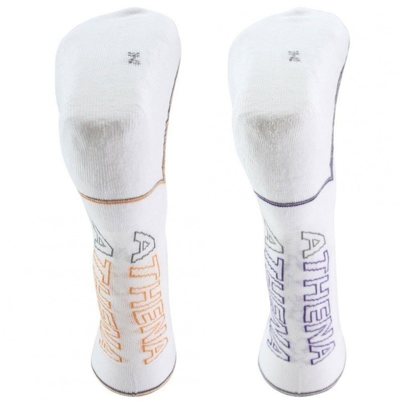 LOT DE 2 Chaussettes Chaussettes Homme FINES RAYURES Blanc