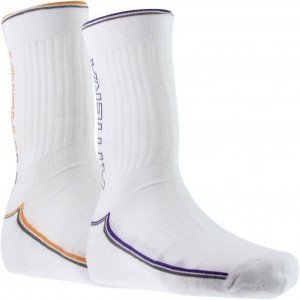 ATHENA 2 paires de Chaussettes Homme Coton FINES RAYURES Blanc