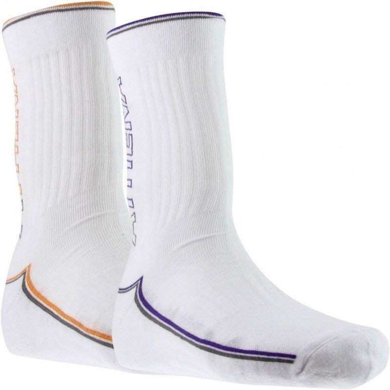 LOT DE 2 Chaussettes Chaussettes Homme FINES RAYURES Blanc