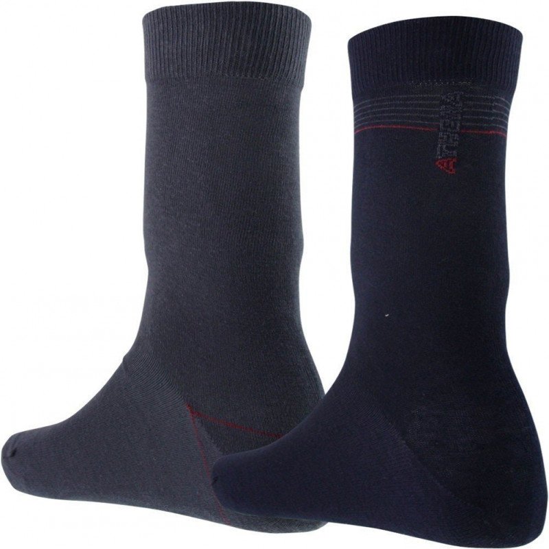 ATHENA Lot de 2 paires de Chaussettes Homme Coton GRIFFEES Marine Gris