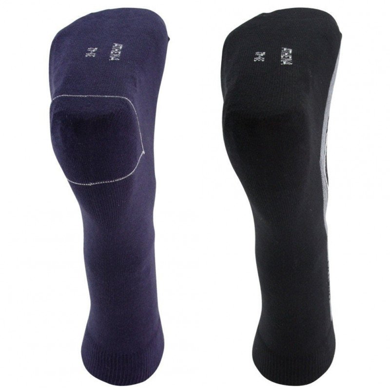 LOT DE 2 Chaussettes Chaussettes Homme JACQUARD Noir et Marine