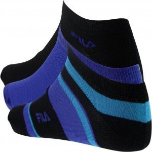 FILA 3 paires de Socquettes Homme Coton LARGE Turquoise Roi Noir