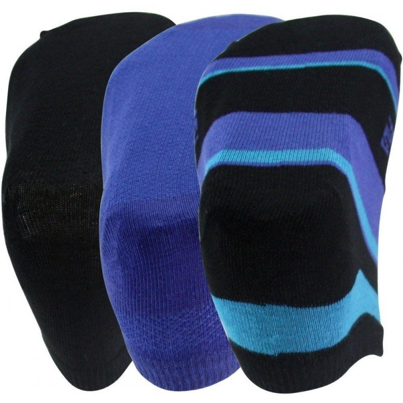 FILA Lot de 3 paires de Socquettes Homme Coton LARGE Turquoise Roi Noir