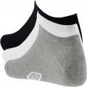 LOT DE 3 Socquettes Chaussettes Homme Noir et Gris