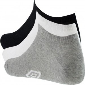 UMBRO 3 paires de Socquettes Homme Coton SNEAK Gris Blanc Noir