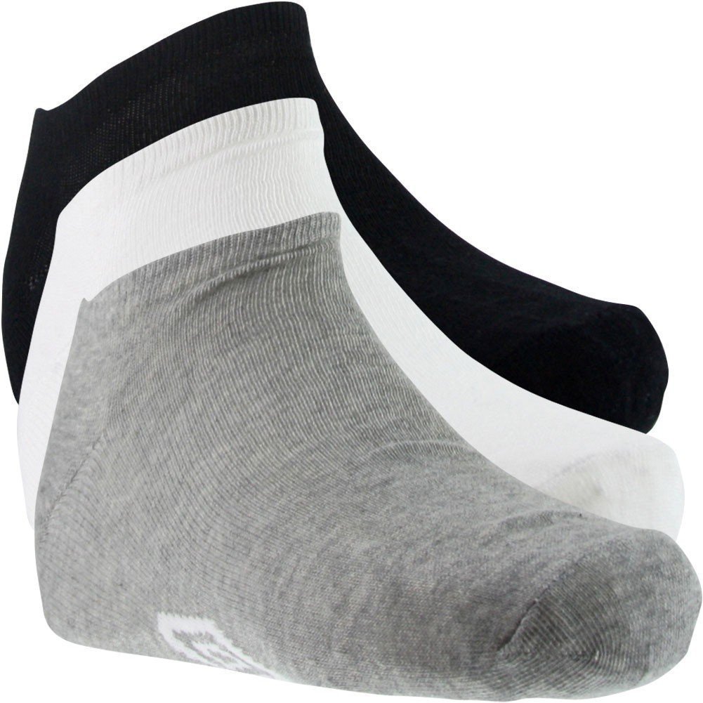 UMBRO 3 paires de Socquettes Homme Coton SNEAK Gris Blanc Noir