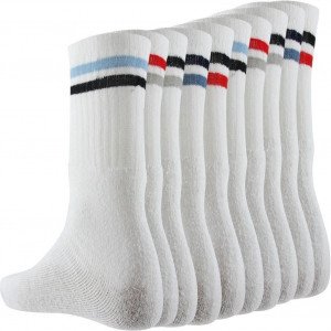 MULTI Lot de 10 paires de Chaussettes Homme Coton MULTBLX Blanc