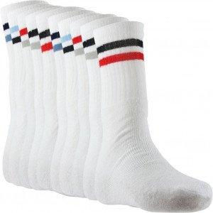 MULTI Lot de 10 paires de Chaussettes Homme Coton MULTBLX Blanc