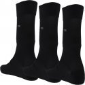 CALVIN KLEIN Lot de 3 paires de chaussettes Homme Coton UNI Noir