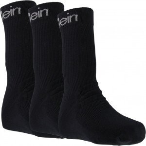 CALVIN KLEIN Lot 3 paires de chaussettes Homme Coton SPORT Noir