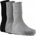 LOT DE 3 Chaussettes Chaussettes Femme ROULETTES Gris et Noir
